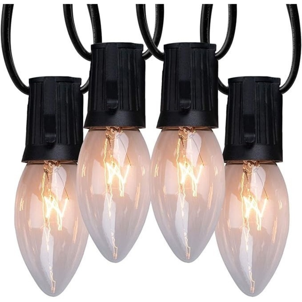 New Vintage C9 Christmas Lights Outdoor 25 FT C9 String Lights for Outdoor Decor